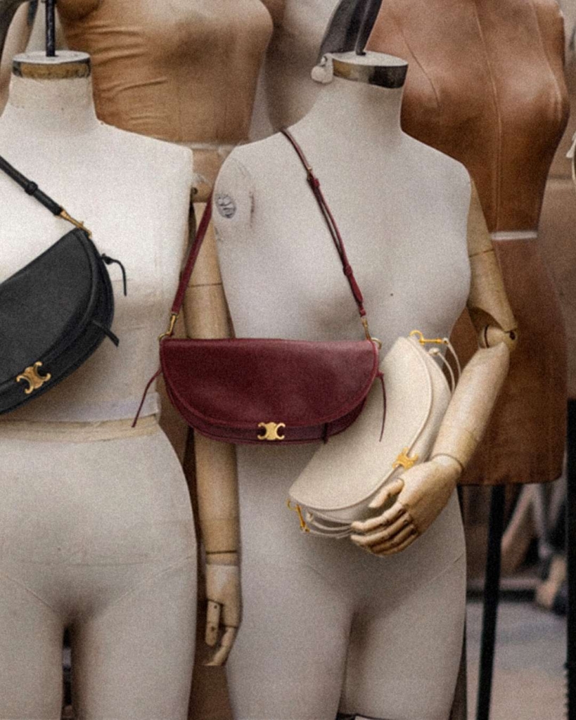 CELINE SOFT TRIOMPHE LITTLE HALFMOON